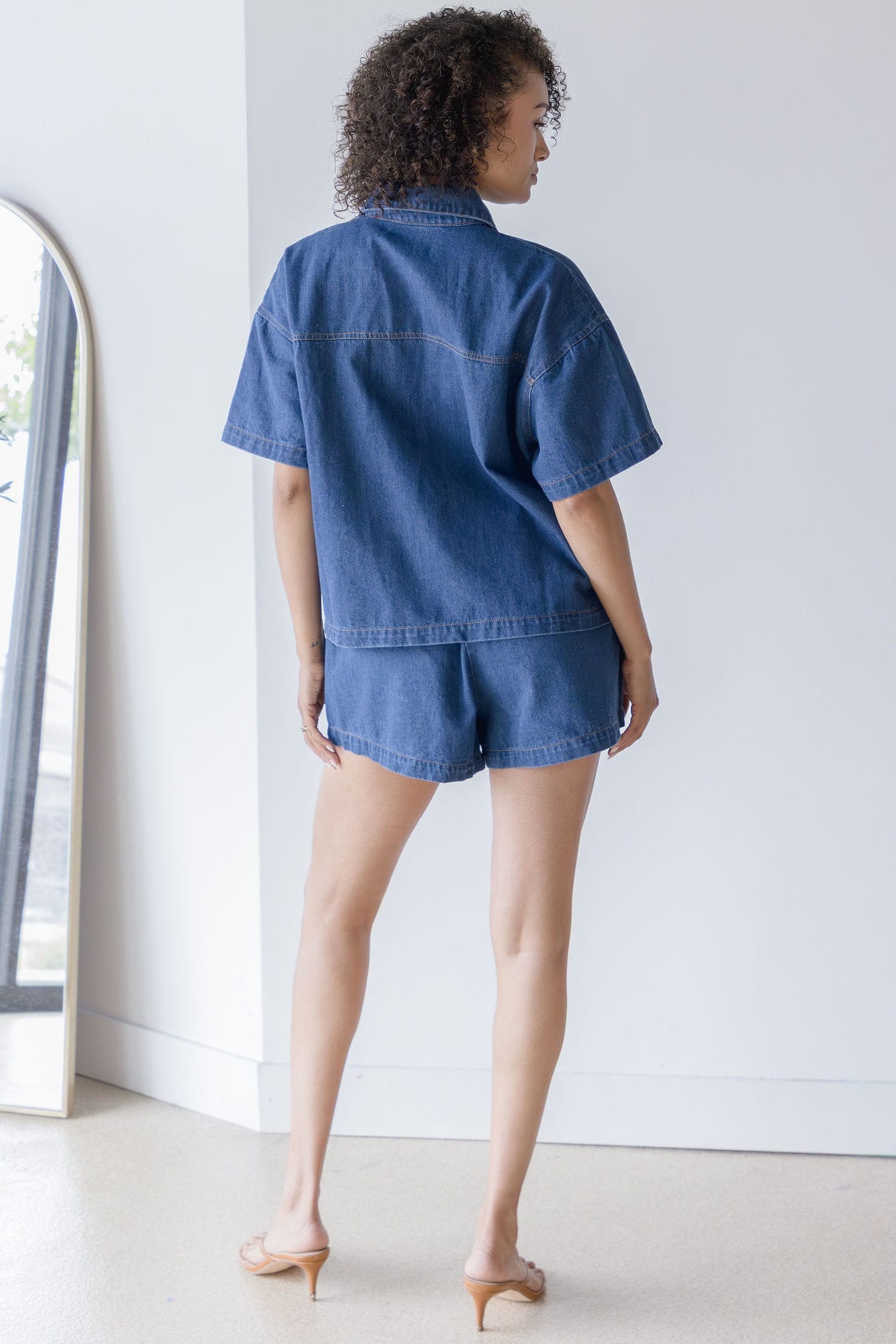 Kip Button Down Denim Shirt