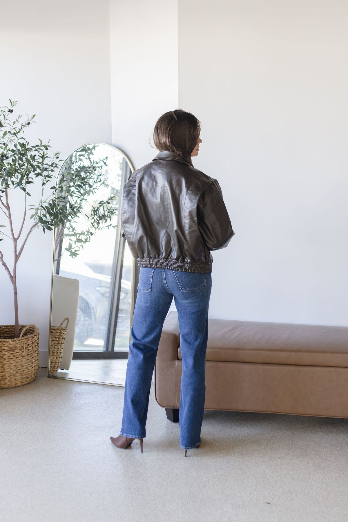 Shiloh Leather Bomber Jacket