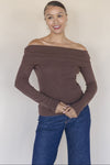 Kylin Off The Shoulder Rhinestone Sweater Kylin Off The Shoulder Rhinestone Sweater