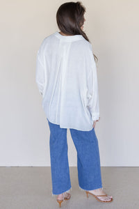 Lana Crinkled Button Down Shirt