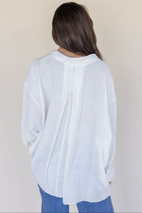 Lana Crinkled Button Down Shirt
