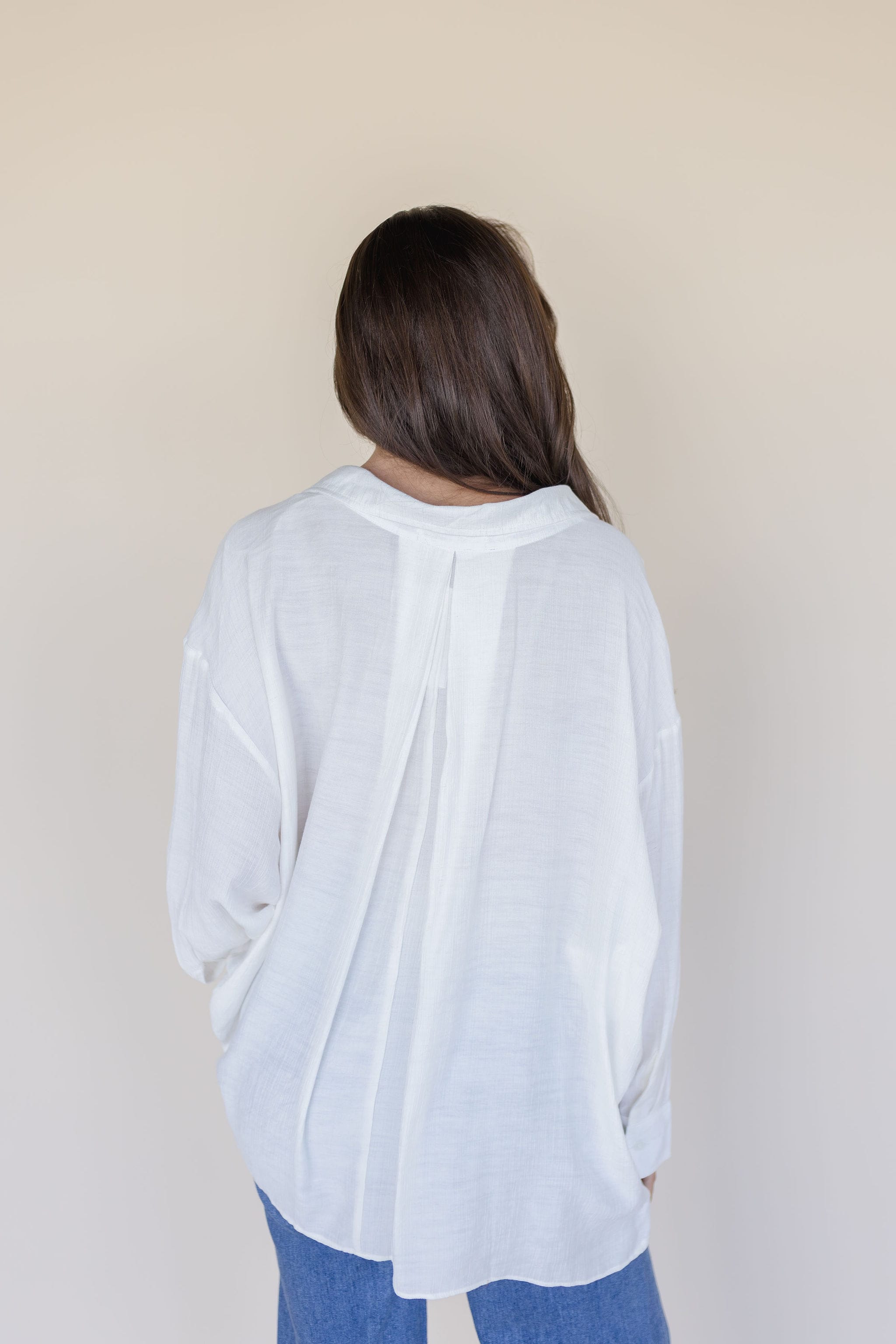 Lana Crinkled Button Down Shirt