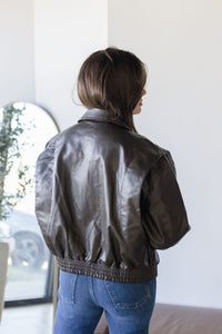 Shiloh Leather Bomber Jacket