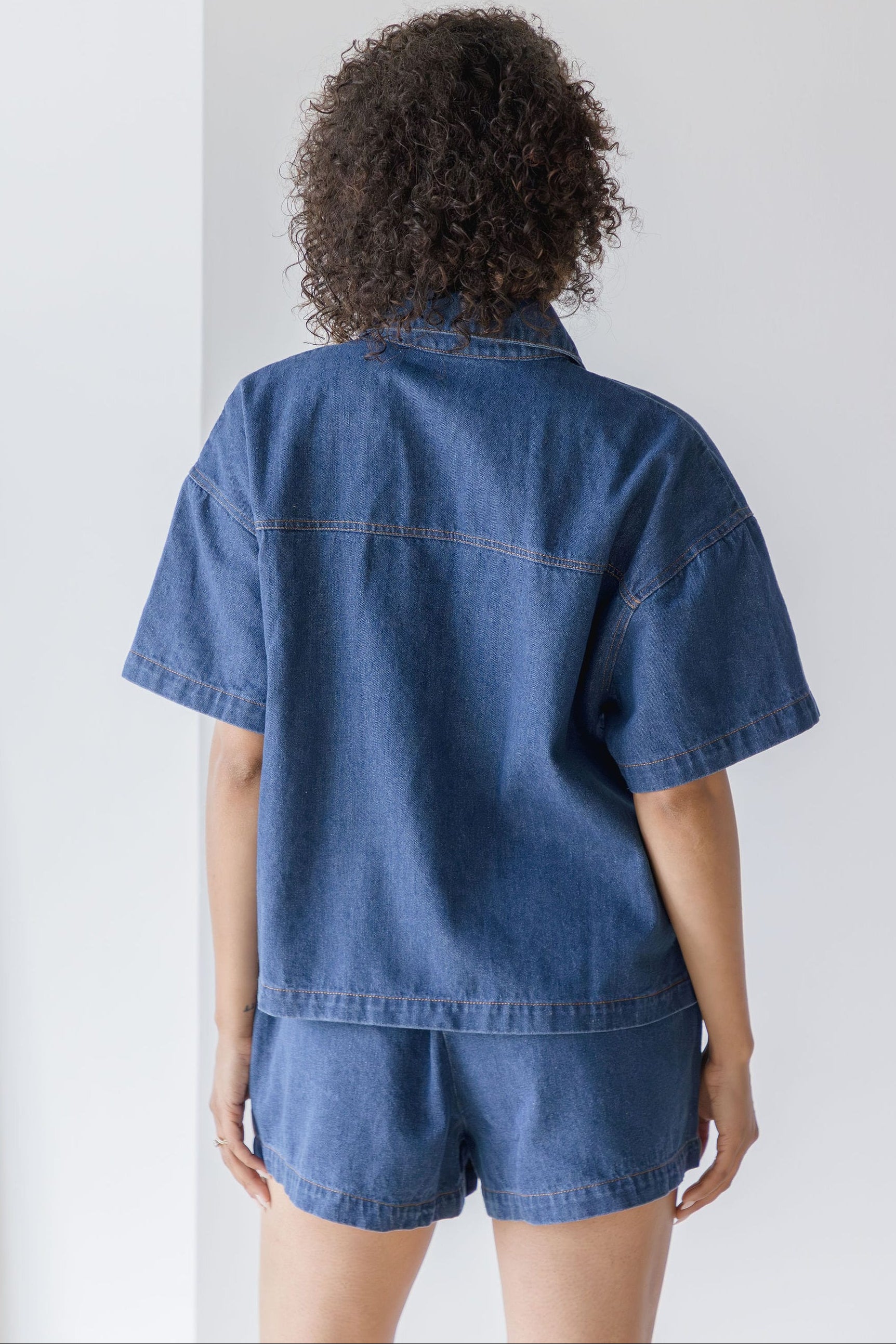 Kip Button Down Denim Shirt