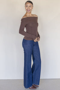 Kylin Off The Shoulder Rhinestone Sweater Kylin Off The Shoulder Rhinestone Sweater