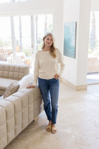 Donna Off The Shoulder Knit Sweater