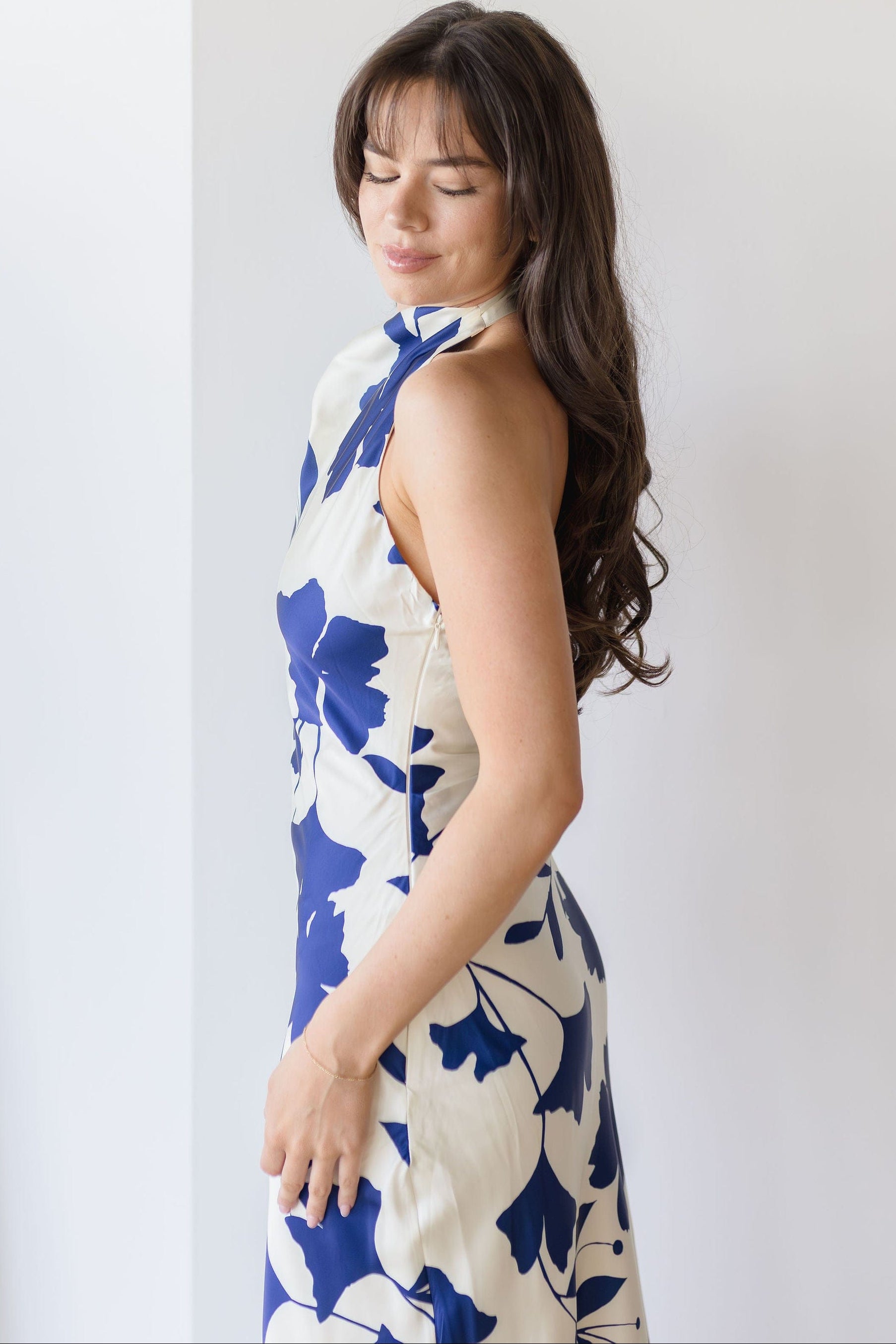 Main Event Halter Maxi Dress