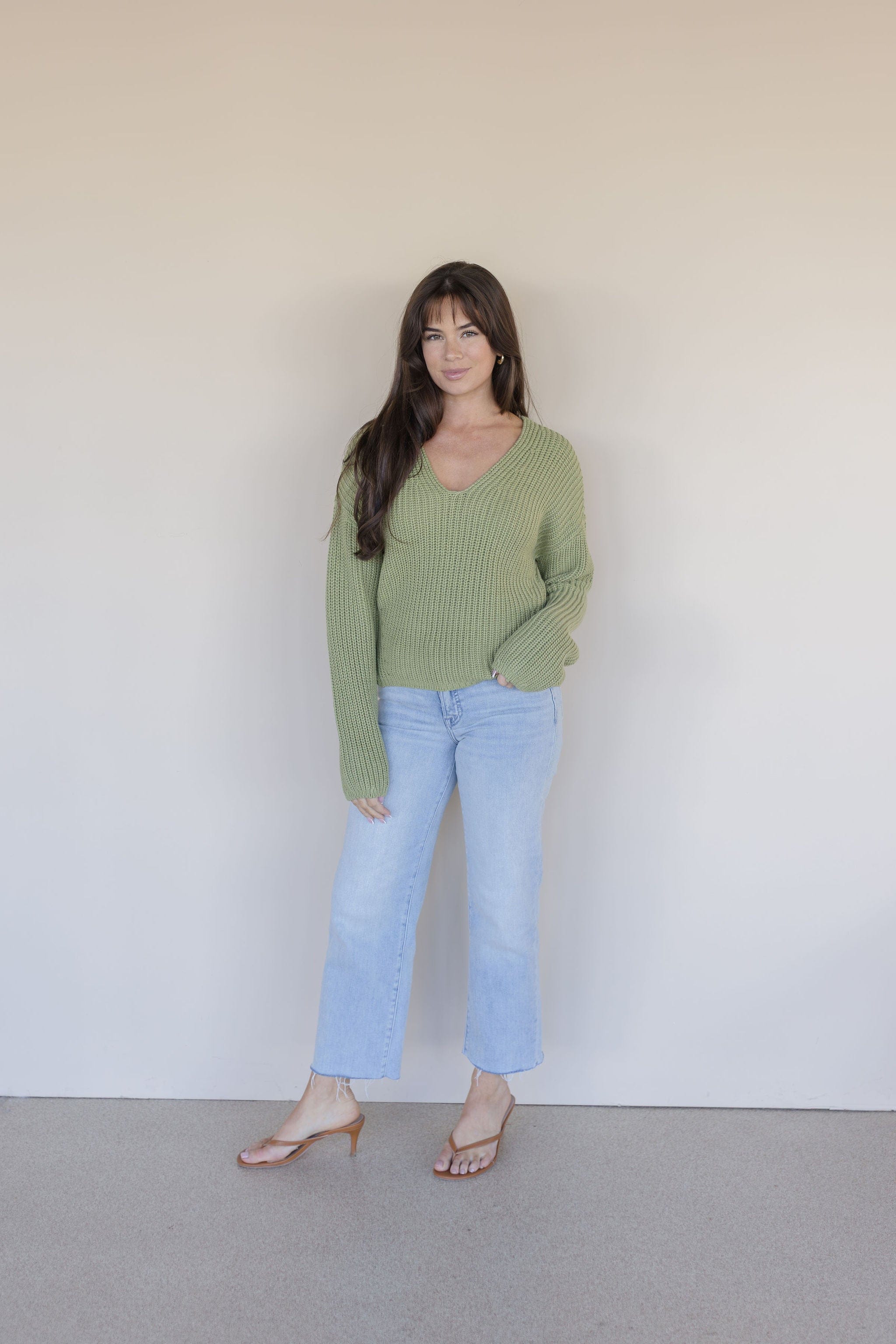 Spencer V-Neck Knit Sweater