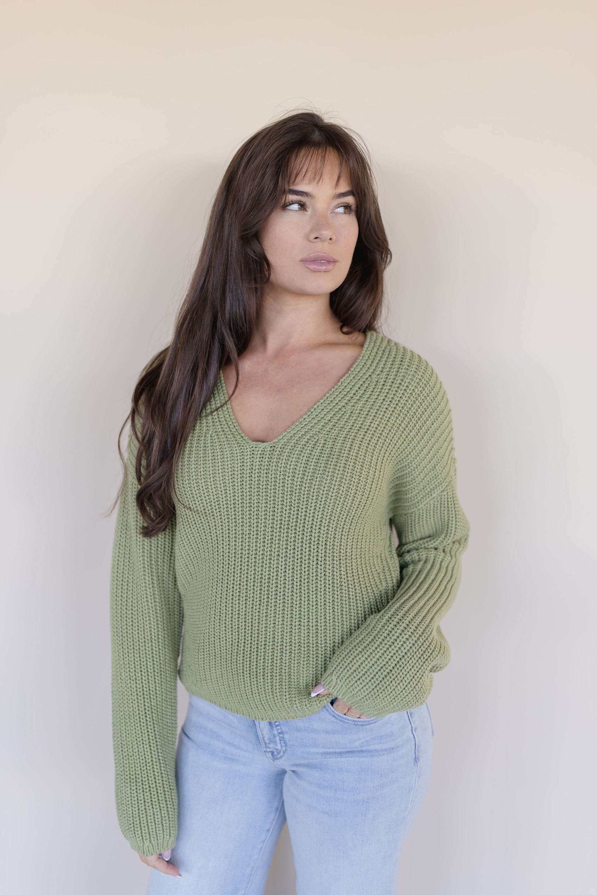 Spencer V-Neck Knit Sweater
