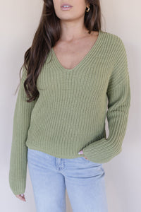 Spencer V-Neck Knit Sweater