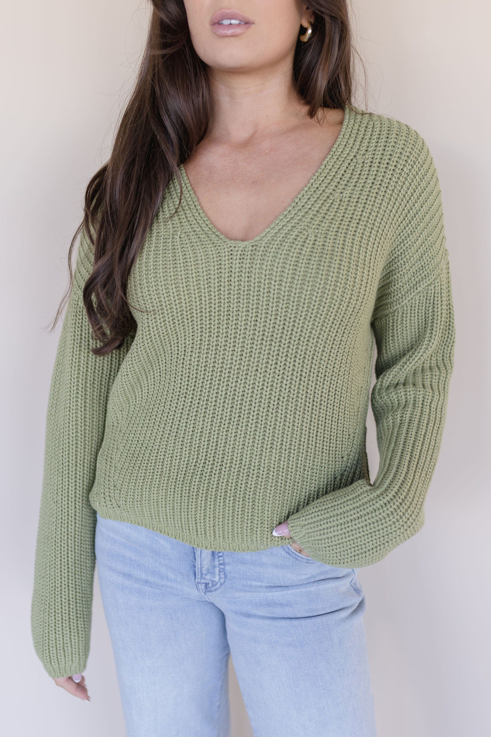 Spencer V-Neck Knit Sweater
