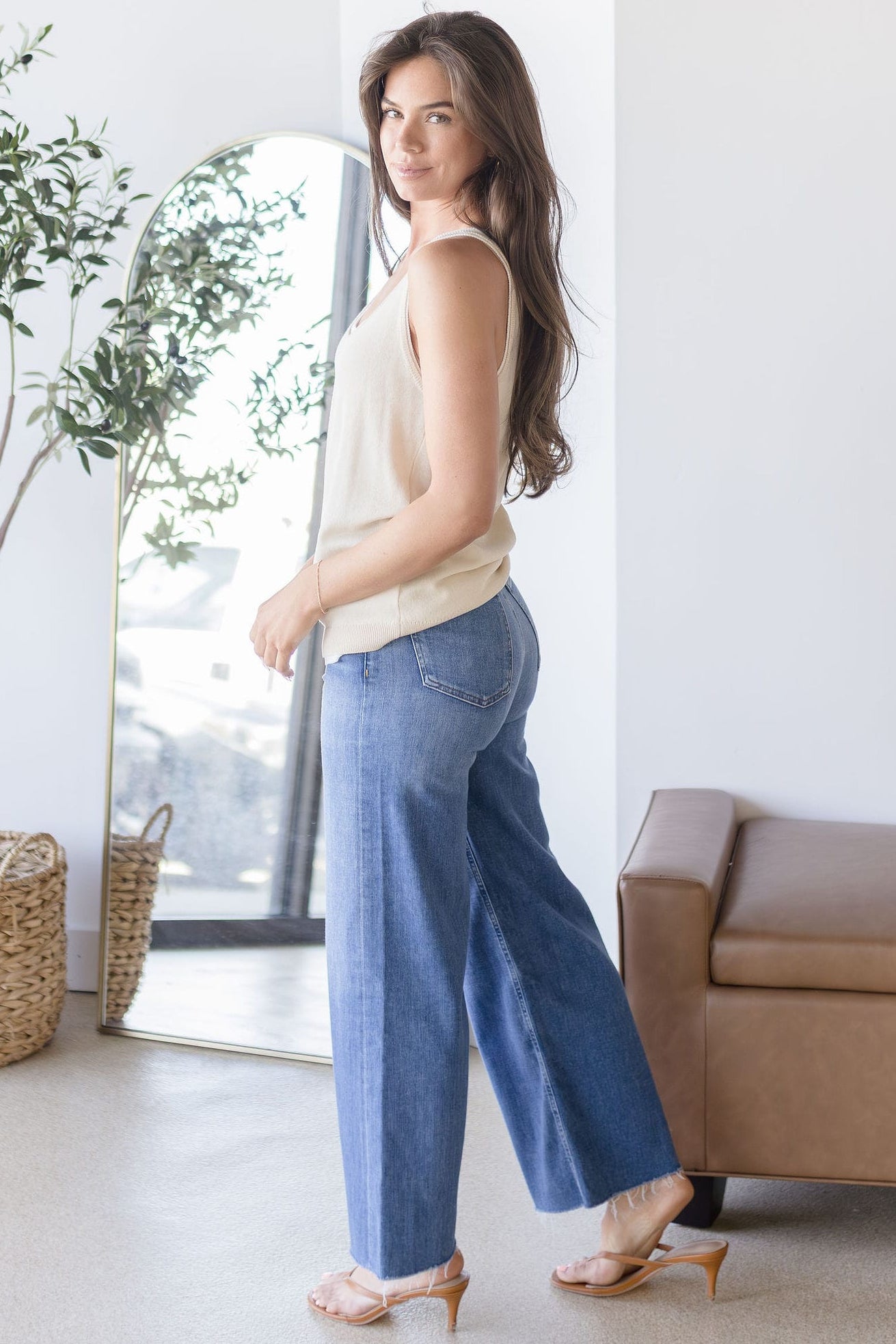 Aluna Sheer Layered Sweater Tank