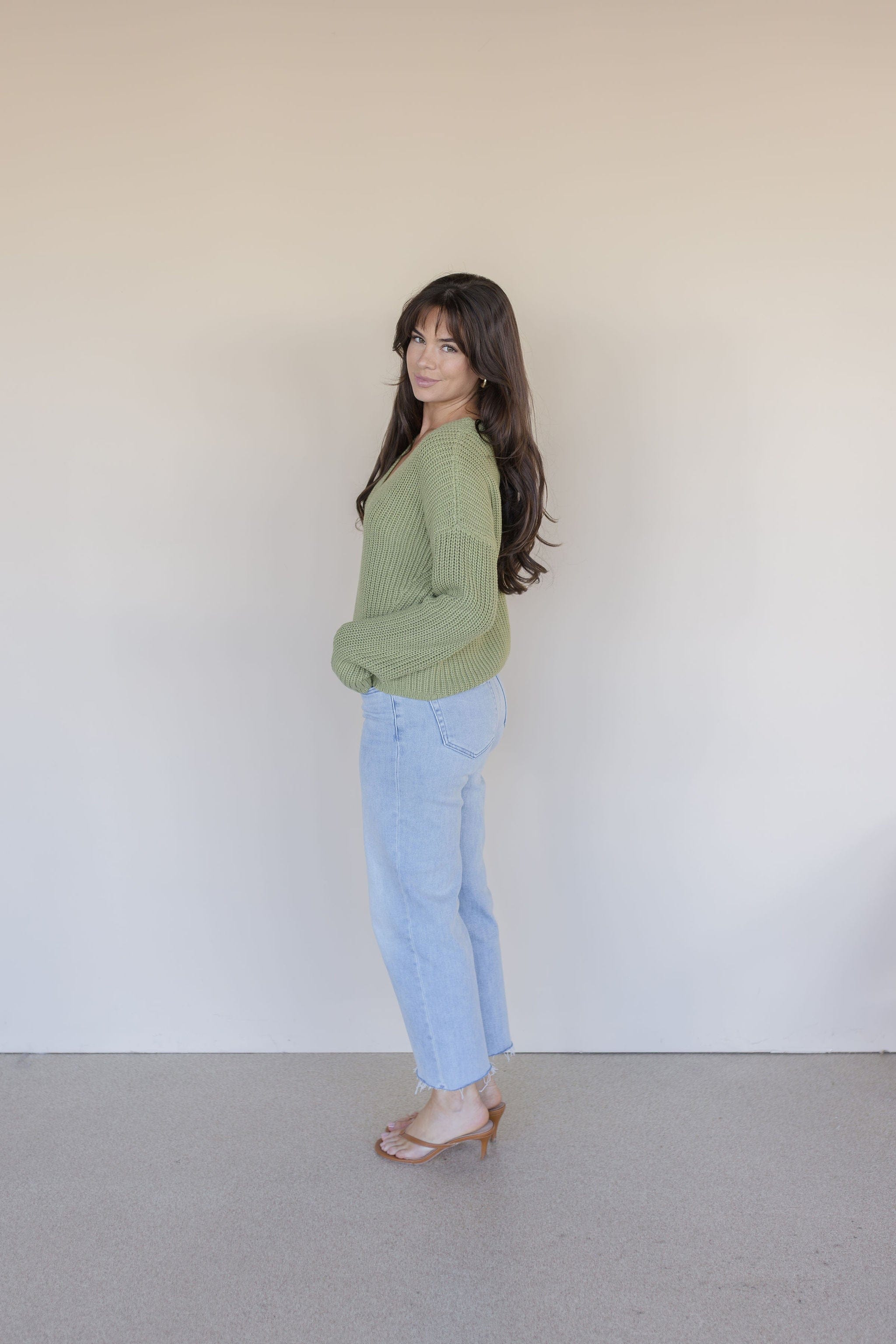 Spencer V-Neck Knit Sweater