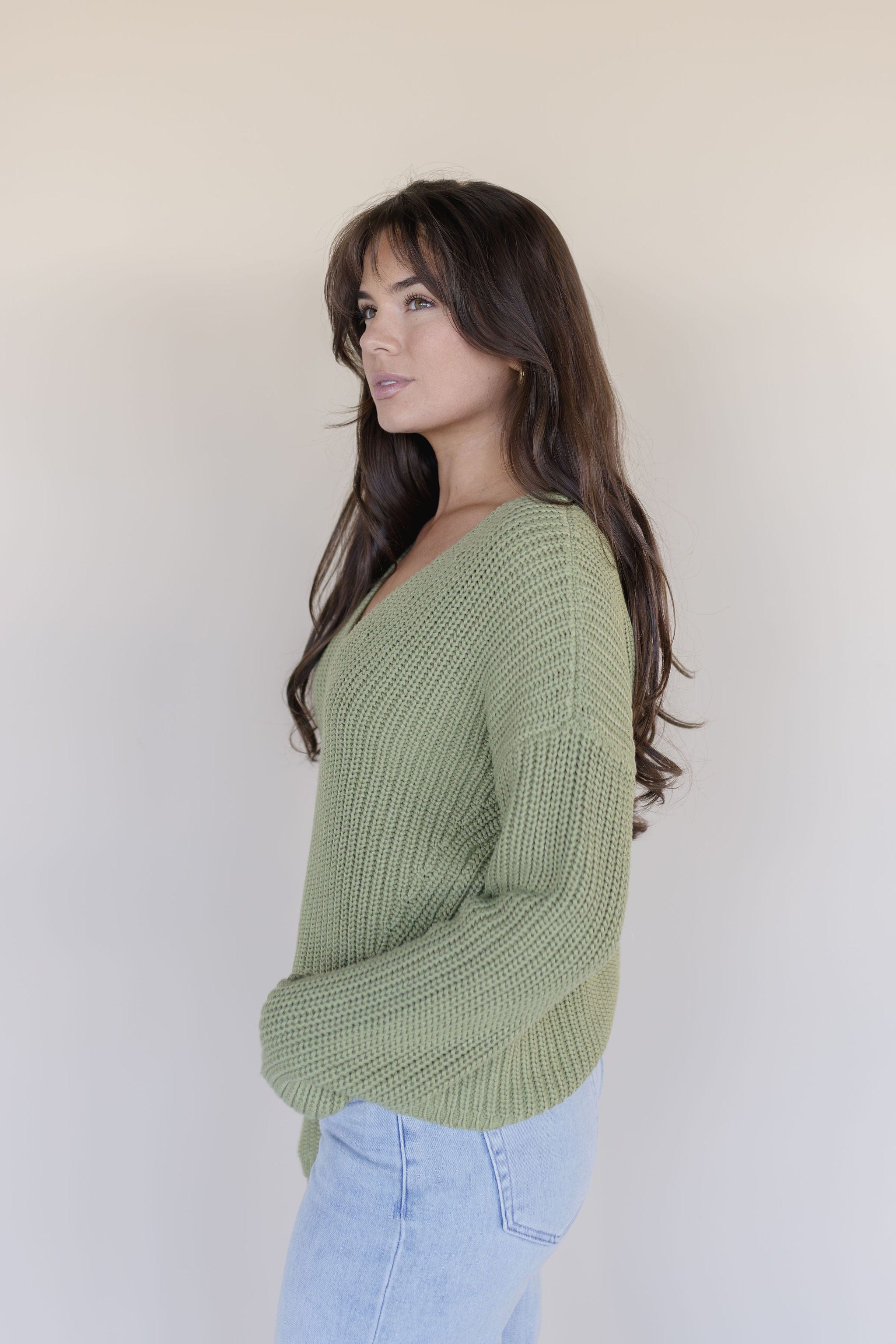 Spencer V-Neck Knit Sweater