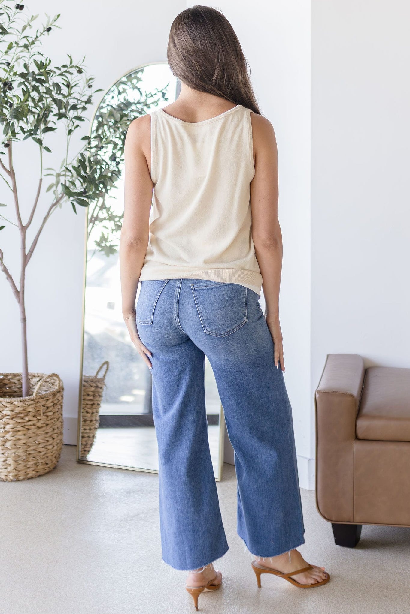 Aluna Sheer Layered Sweater Tank
