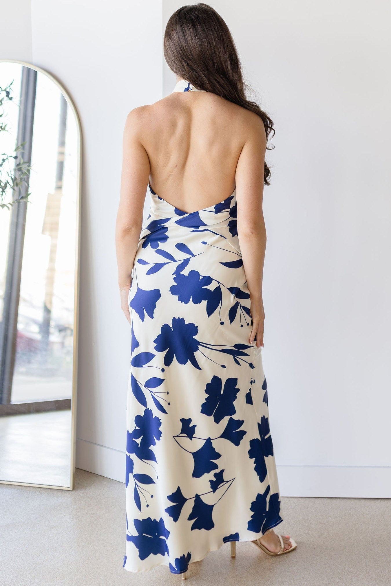 Main Event Halter Maxi Dress