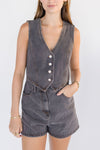 Jodie Denim Vest Romper