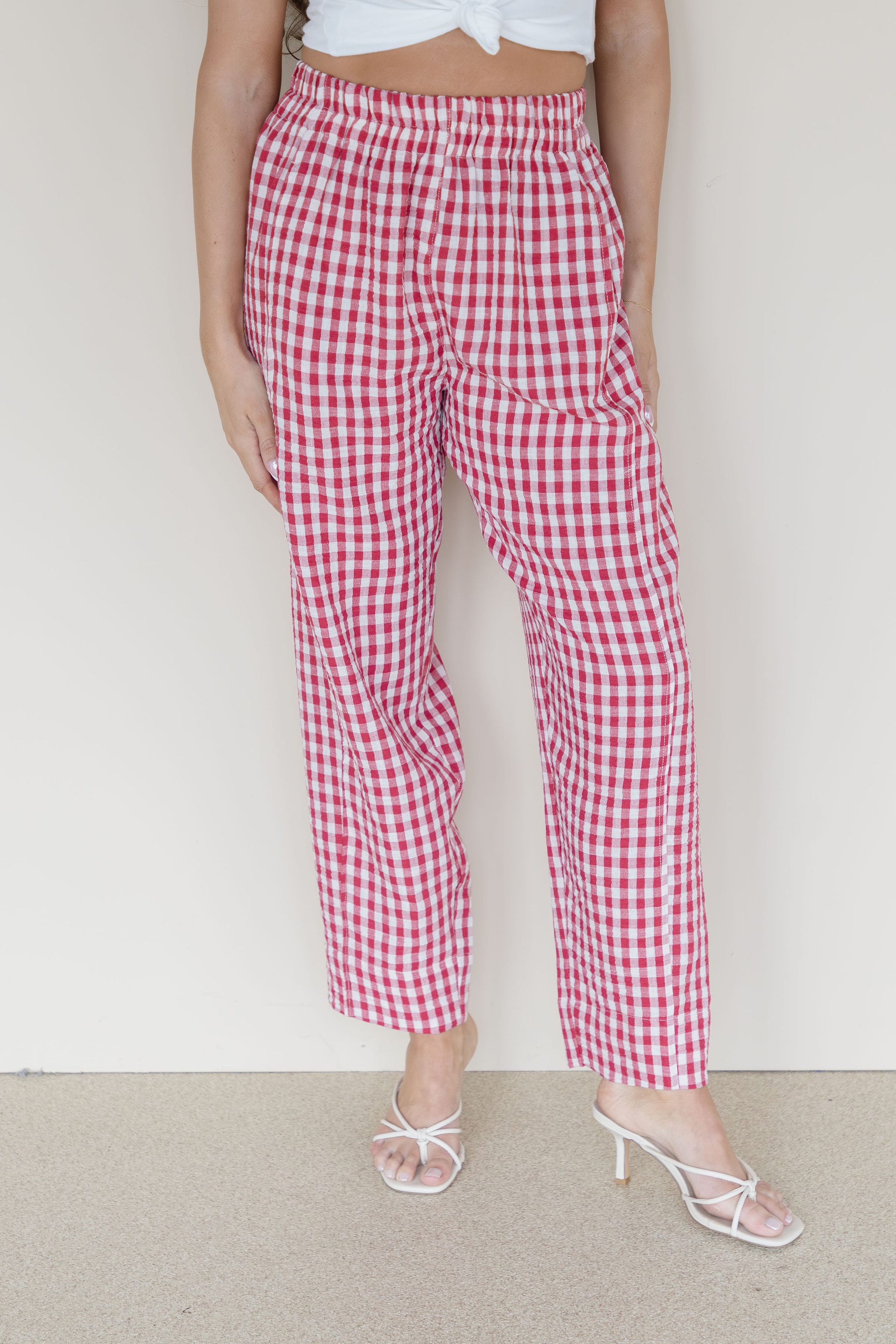 Strawberry Patch Gingham Pant