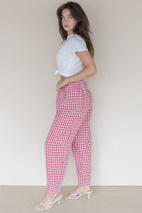 Strawberry Patch Gingham Pant