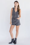 Jodie Denim Vest Romper