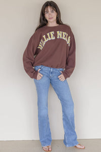 Willie Nelson In Austin Oversized Crew Sweatshirt