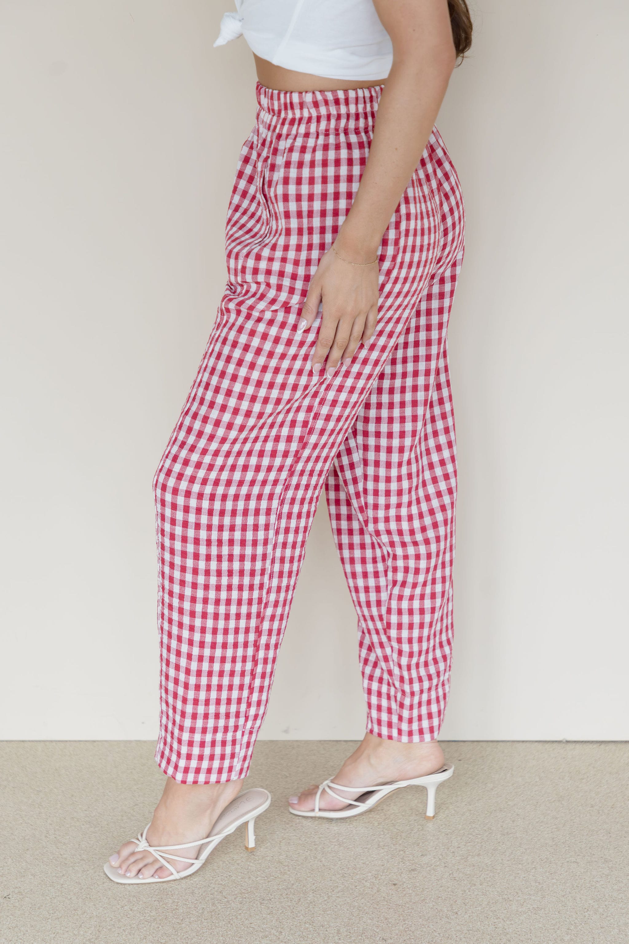 Strawberry Patch Gingham Pant
