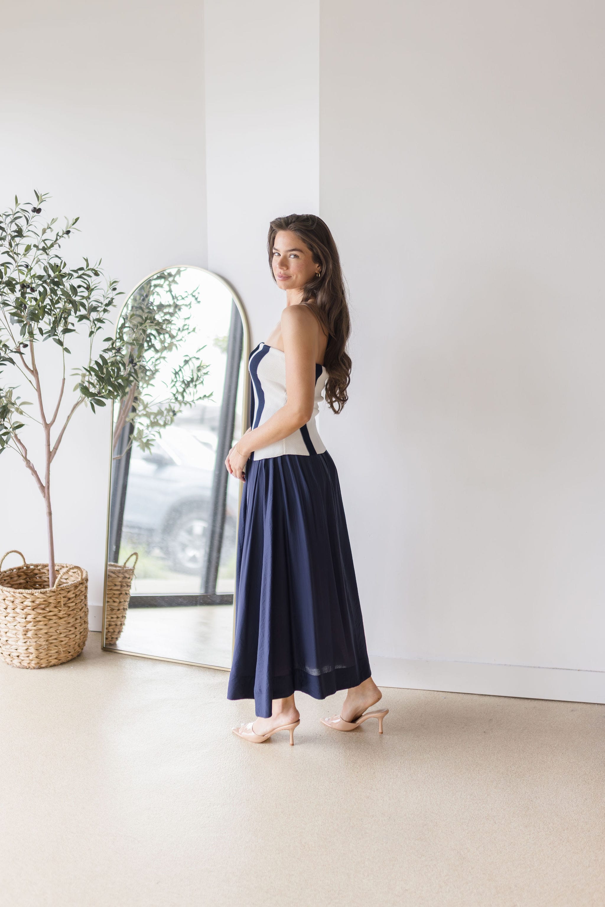 Still Waters Tube Midi Dress