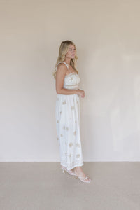 Low Tide Embroidered Maxi Dress