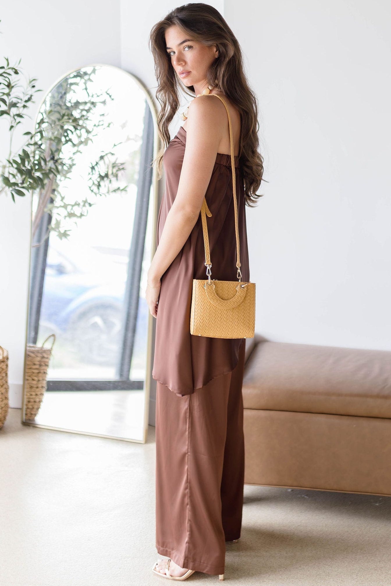 Kenzie Satin Pull On Pant