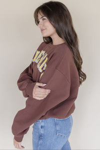 Willie Nelson In Austin Oversized Crew Sweatshirt