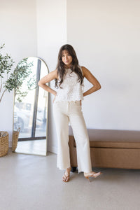 Layelah Eyelet Tie Top