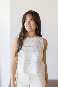 Layelah Eyelet Tie Top