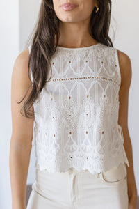 Layelah Eyelet Tie Top