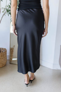 Ruthie Satin Midi Skirt