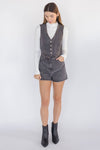 Jodie Denim Vest Romper