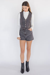 Jodie Denim Vest Romper