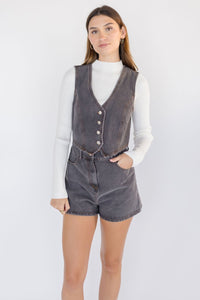 Jodie Denim Vest Romper