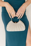 Ava Pleated Satin Evening Clutch Ava Pleated Satin Evening Clutch
