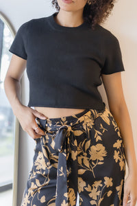 Astra Printed Tie Waist Pant Astra Printed Tie Waist Pant