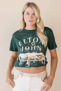 Elton John Floral Boyfriend Tee