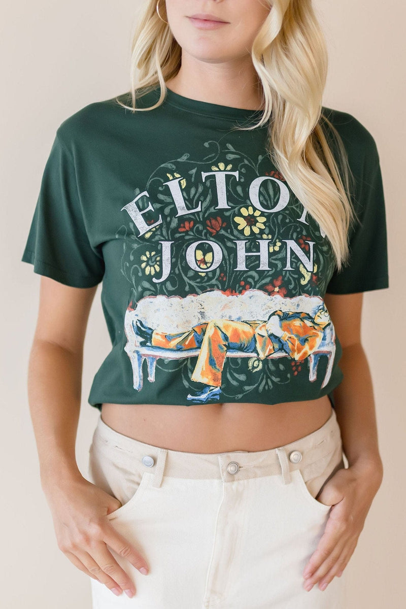 Elton John Floral Boyfriend Tee