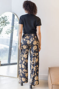Astra Printed Tie Waist Pant Astra Printed Tie Waist Pant