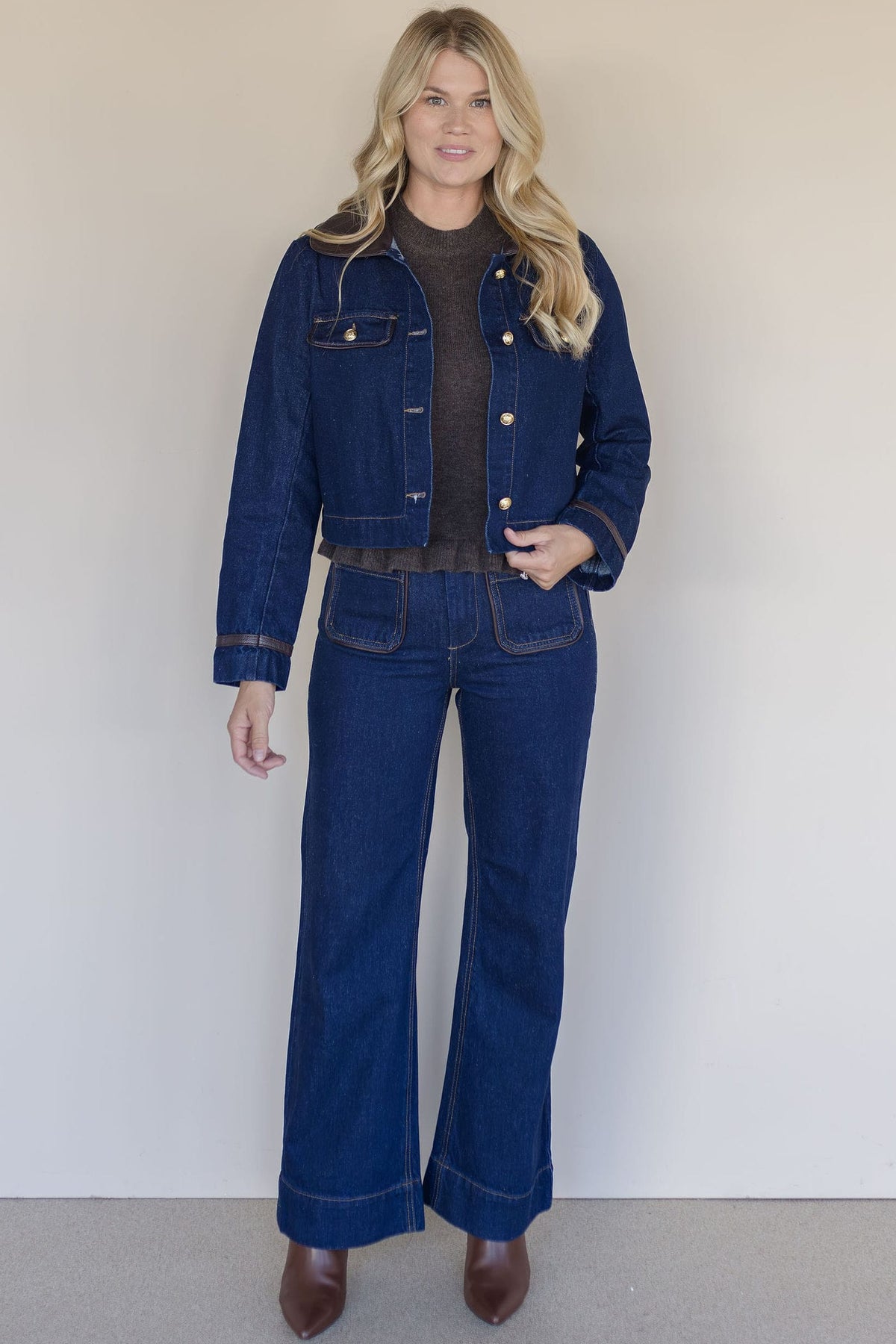 Gia Wide Leg Jeans 30"