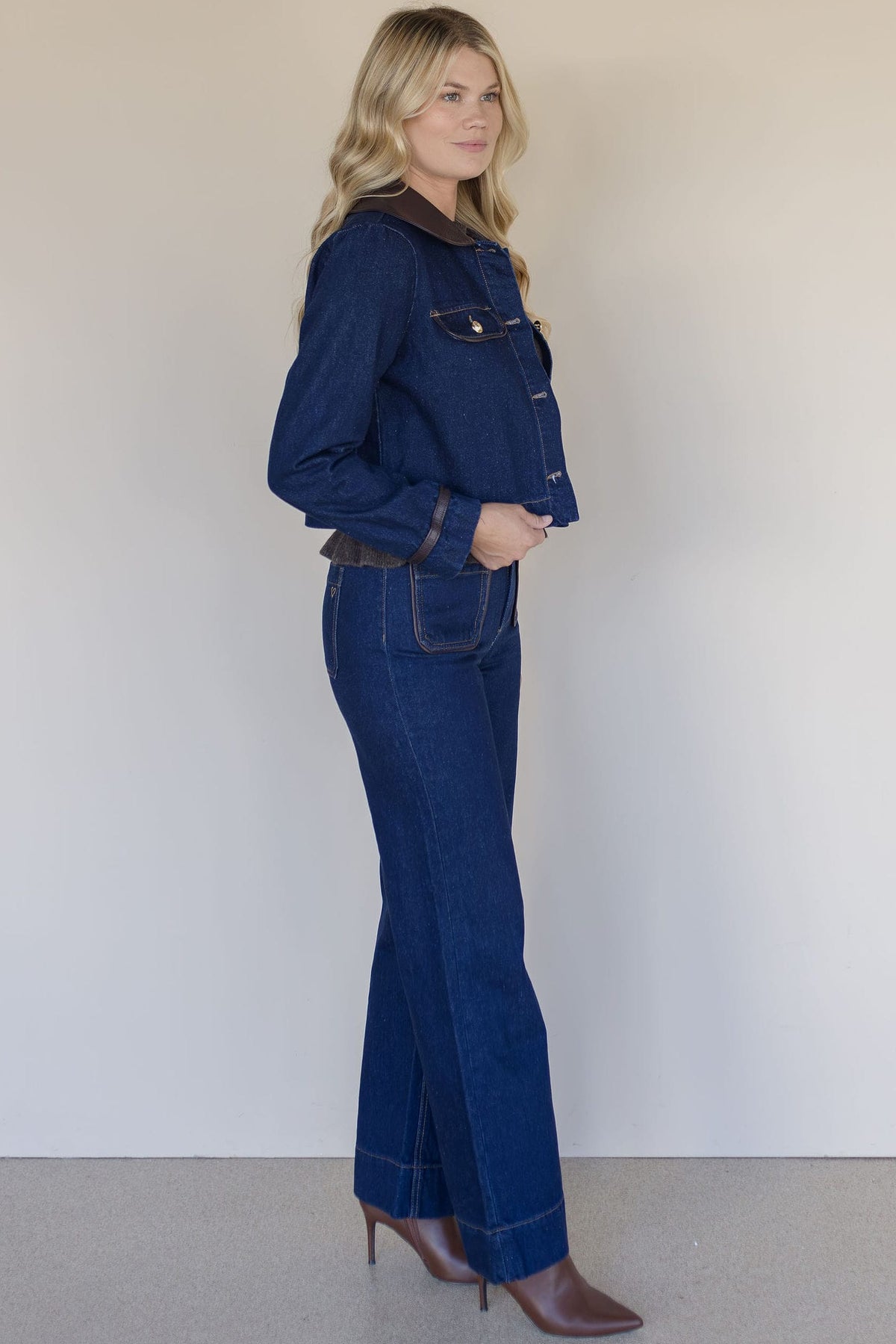 Gia Wide Leg Jeans 30"