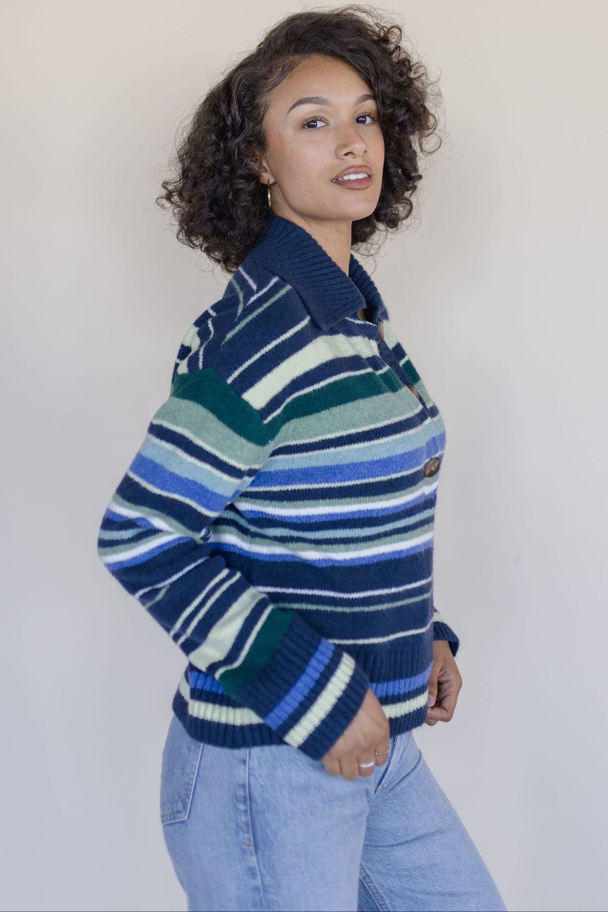 Trading Up Striped Polo