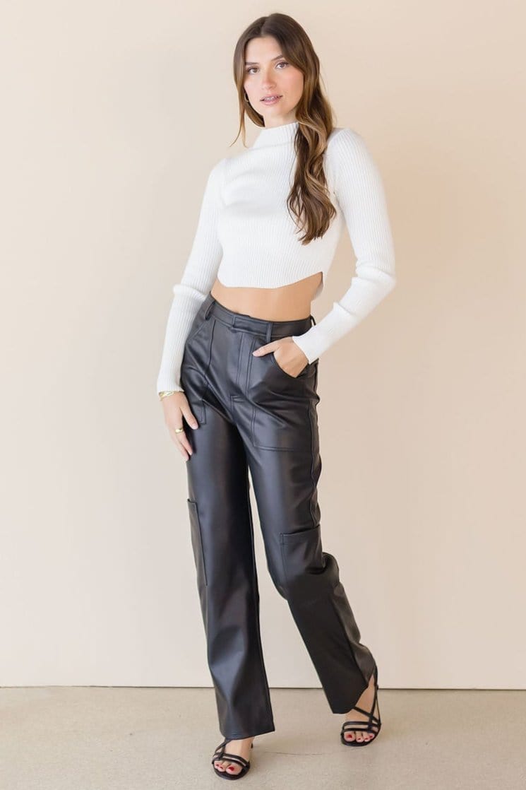 Area Utility Vegan Leather Pants | Wild Dove Boutique | San Diego, CA