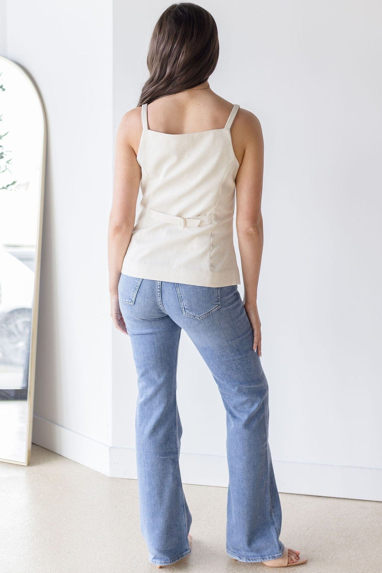 Harper Button Front Top