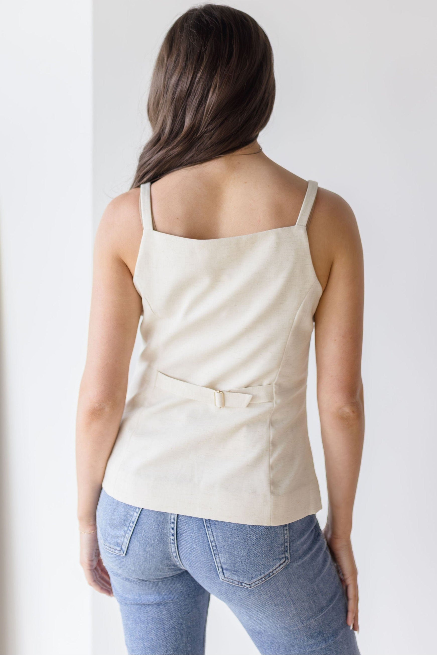 Harper Button Front Top