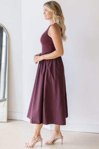 Ashby Mixed Media Midi Dress Ashby Mixed Media Midi Dress