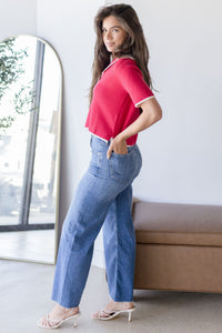Lyra Wide Leg Crop Jean